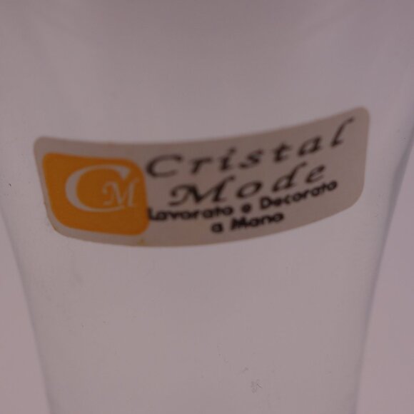 Set of Two(2) Crystal Mode Shot Glasses with Gold Rim - Picture 7 of 7